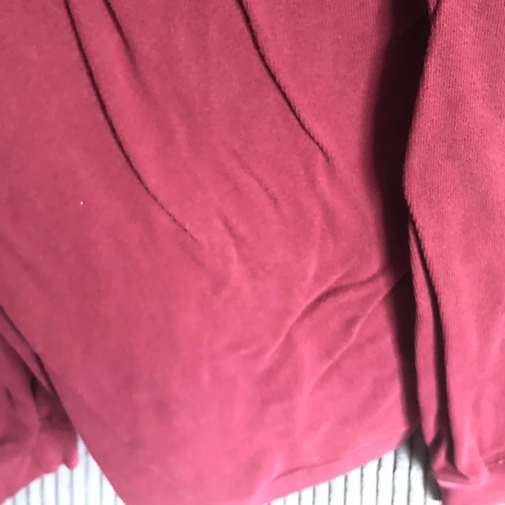 N/A burgundy polo